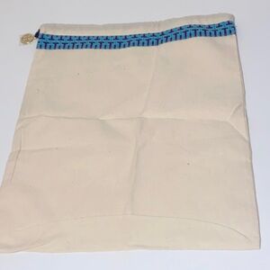 Tory Burch Tan Linen Drawstring Dust Bag New